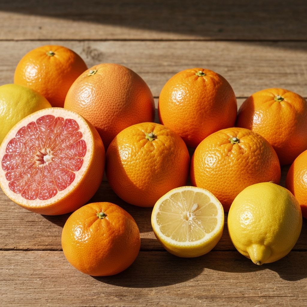 Assortiment de fruits et légumes colorés riches en polyphénols